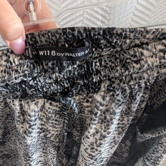 W118 by Walter Baker Snake Print Drawstring Pants Size Small - Picture 2 of 9